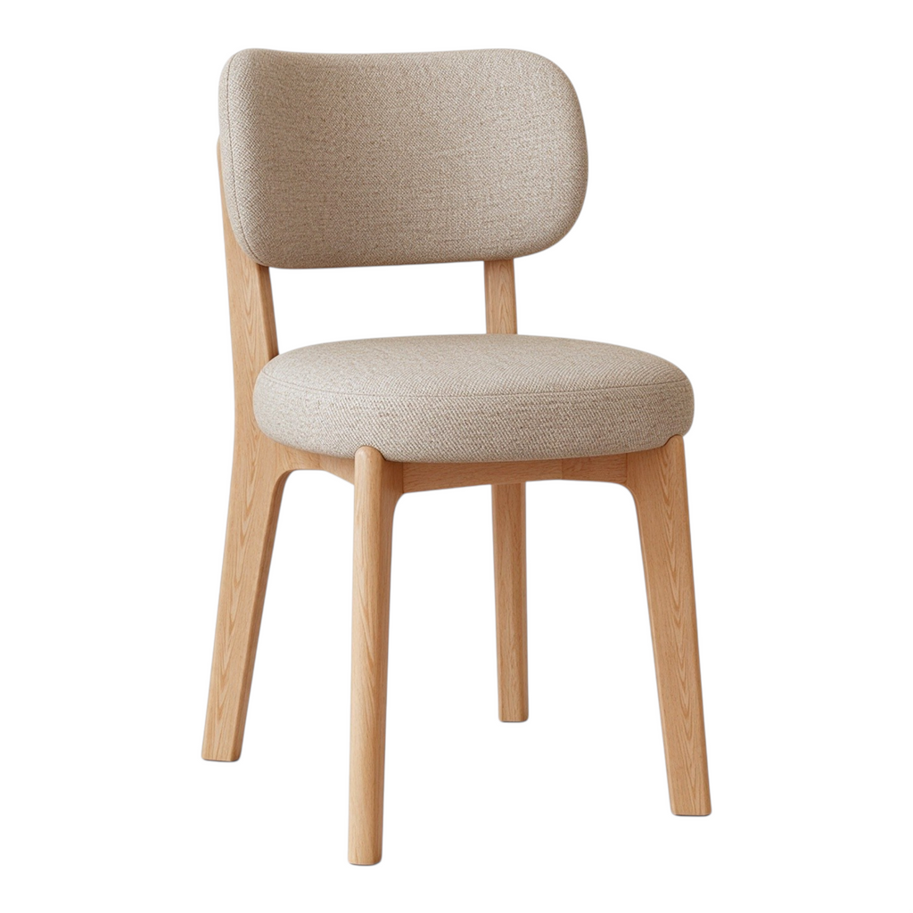 Modern Timber Dining Chair with Custom Upholstery Options