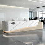 Premium Reception Desk with Angled Front Panel