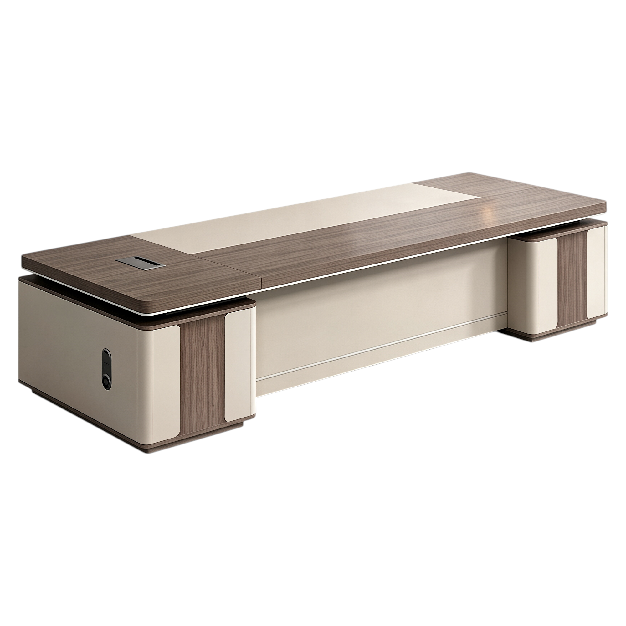 Modern Executive Desk with Dual Storage Pedestals
