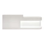 Modern Reception Desk with Display Shelf