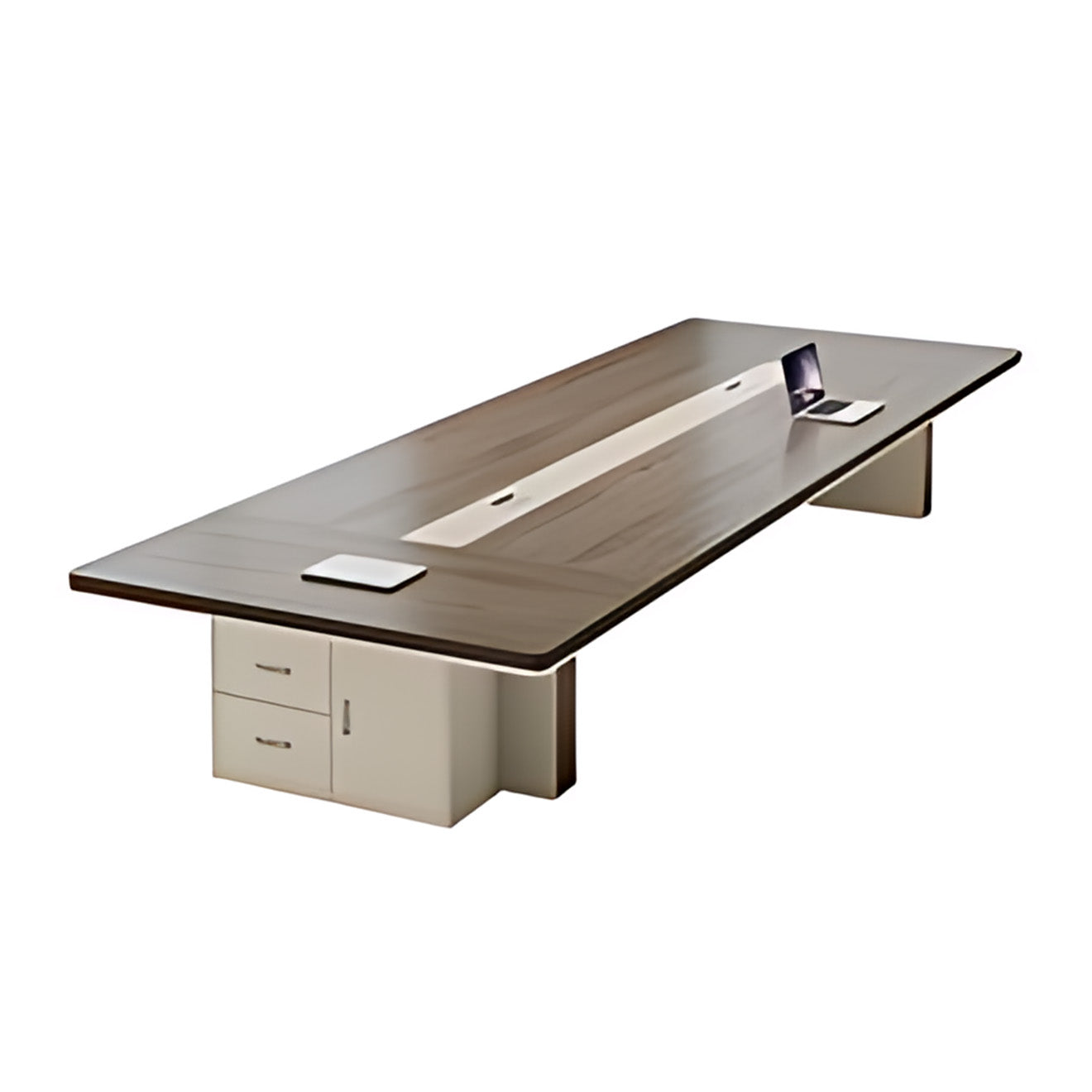 Long Rectangular Boardroom Table for Open Office Spaces