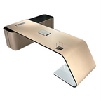 Modern L-shape Executive Office Desk with Return Storage and Cable Management