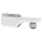Modern Sculptural Reception Counter with Stainless Steel Base