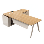 Sleek Manager Workstation with Ventilated Side Return