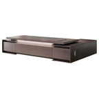 Urban Walnut Executive Desk with Storage