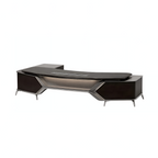 Designer Executive Desk with Storage Credenza