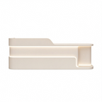 Modern Dual Level Reception Desk With Smooth High Gloss Lacquer Surface