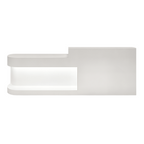 Modern Reception Desk with Display Shelf