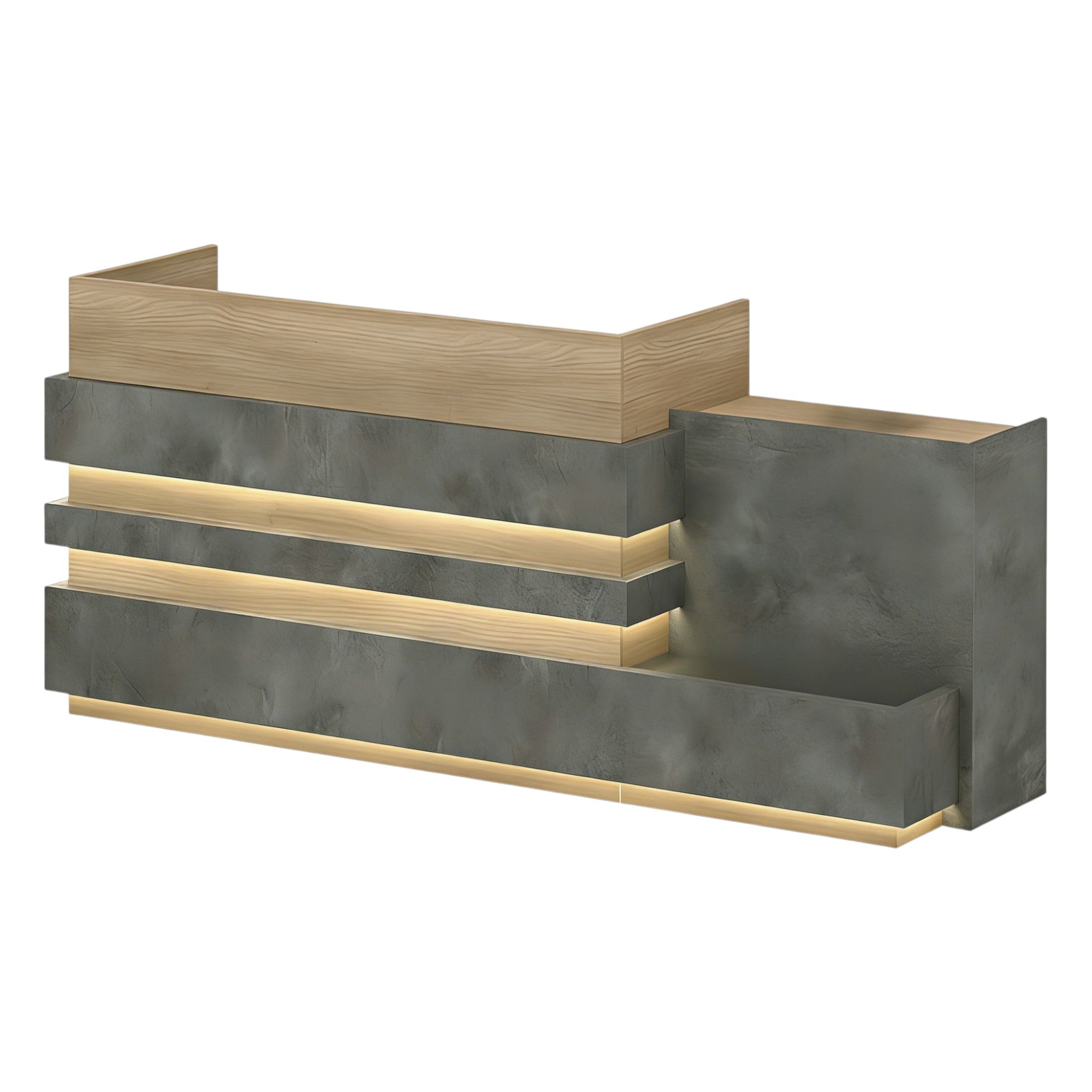 Architectural LED Reception Counter for Offices