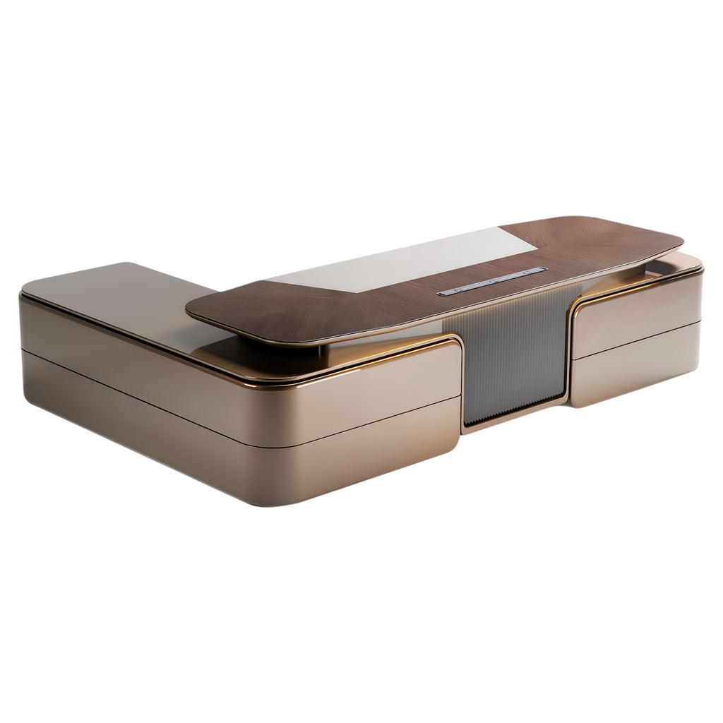 Arcline Executive Desk with Return Storage