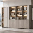 Executive Display Cabinet with Closed Storage