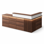 Modern Classic LED Reception Desk with Storage