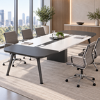 Modern Boardroom Table with Two-Tone Design and Custom Sizes