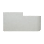 Minimalist L-Shaped Reception Desk with LED Plinth