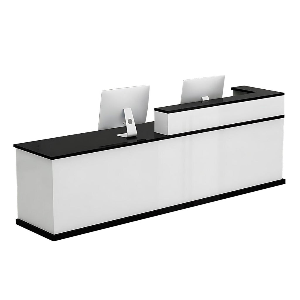 Commercial Reception Counter with Contemporary Design and Generous Workspace