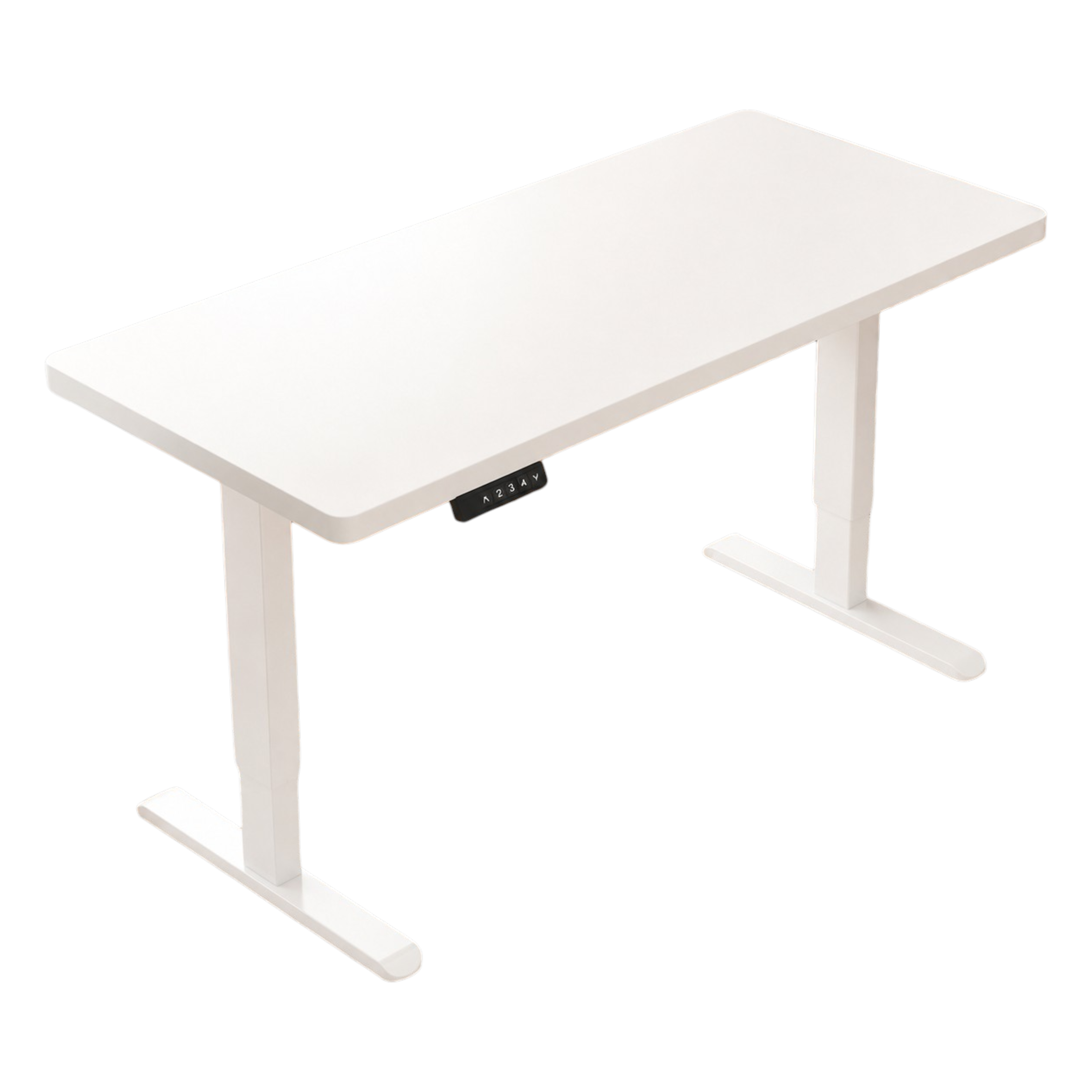 Adjustable Workstation Desk with Rounded Edges
