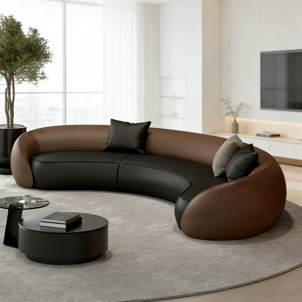 Designer Curved Modular Living Room Sofa