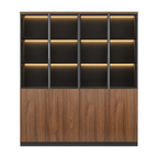 Classic Walnut Executive Display Cabinet