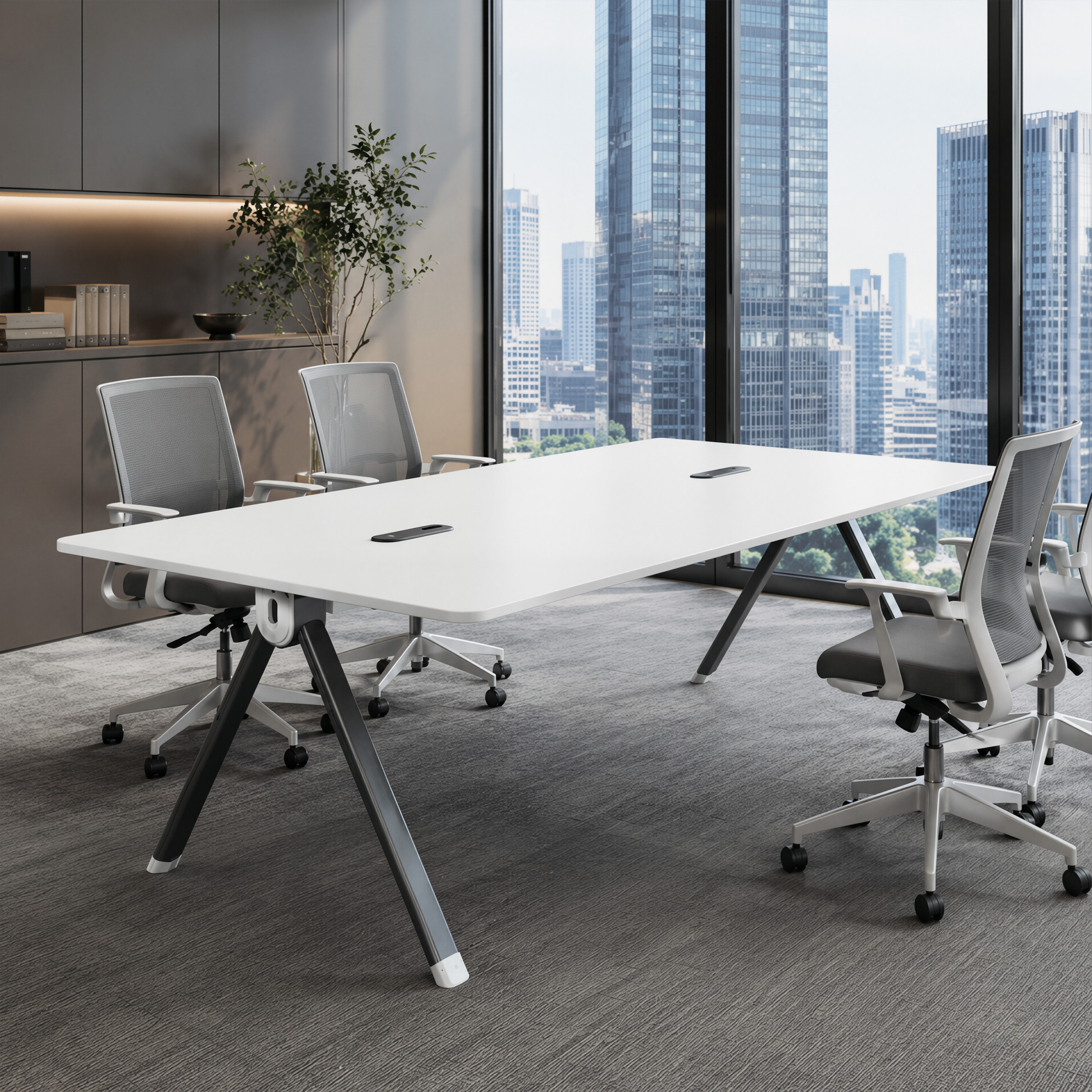 Contemporary Boardroom Table for Professional Meeting Spaces