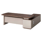 Designer Executive Desk with Textured Front Panel