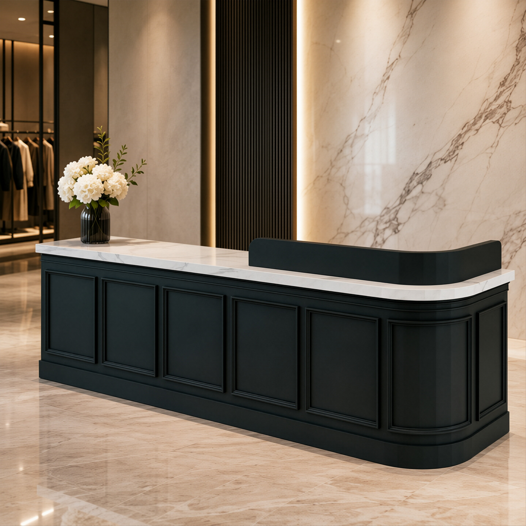 Executive Front Desk with Marble Finish