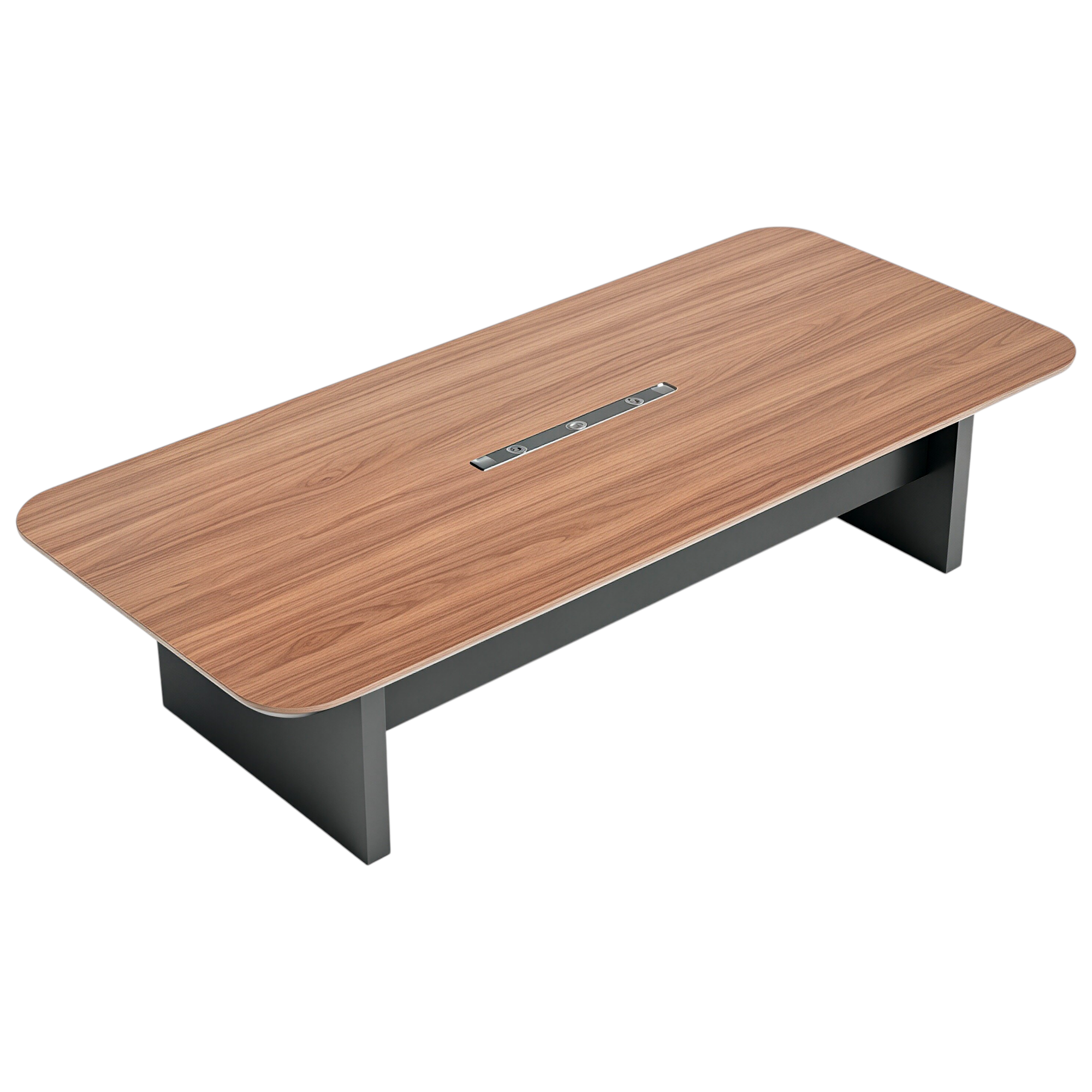 Commercial Boardroom Table in Walnut Finish