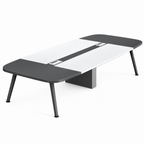 Modern Boardroom Table with Two-Tone Design and Custom Sizes