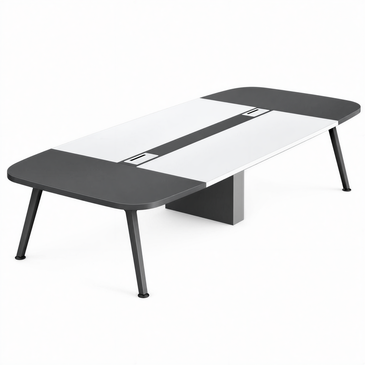 Modern Boardroom Table with Two-Tone Design and Custom Sizes