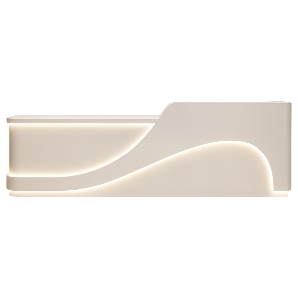 Sculptural LED Reception Counter