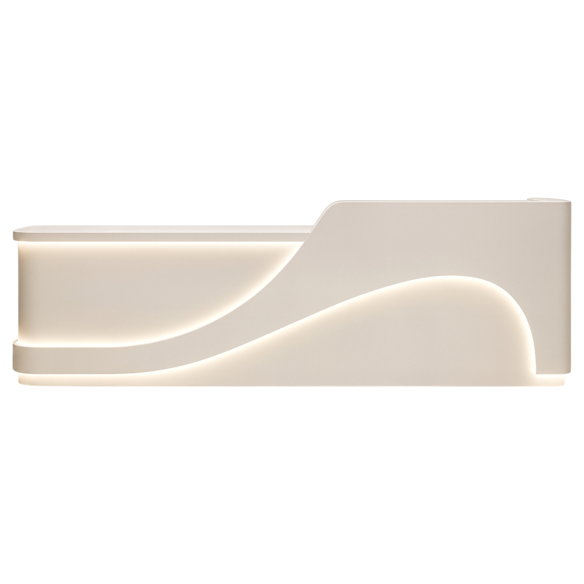 Sculptural LED Reception Counter