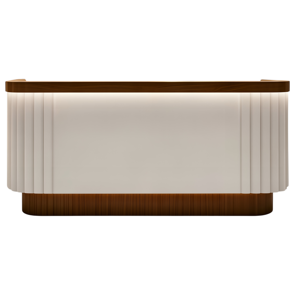 Boutique Reception Counter with LED Accent Lighting