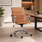 Ergonomic Leather Executive Chair with Tilt Function