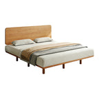 Modern Timber Bed with Low Profile Base