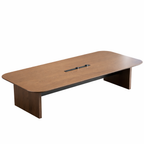 Contemporary Boardroom Table with Soft Radius Edges