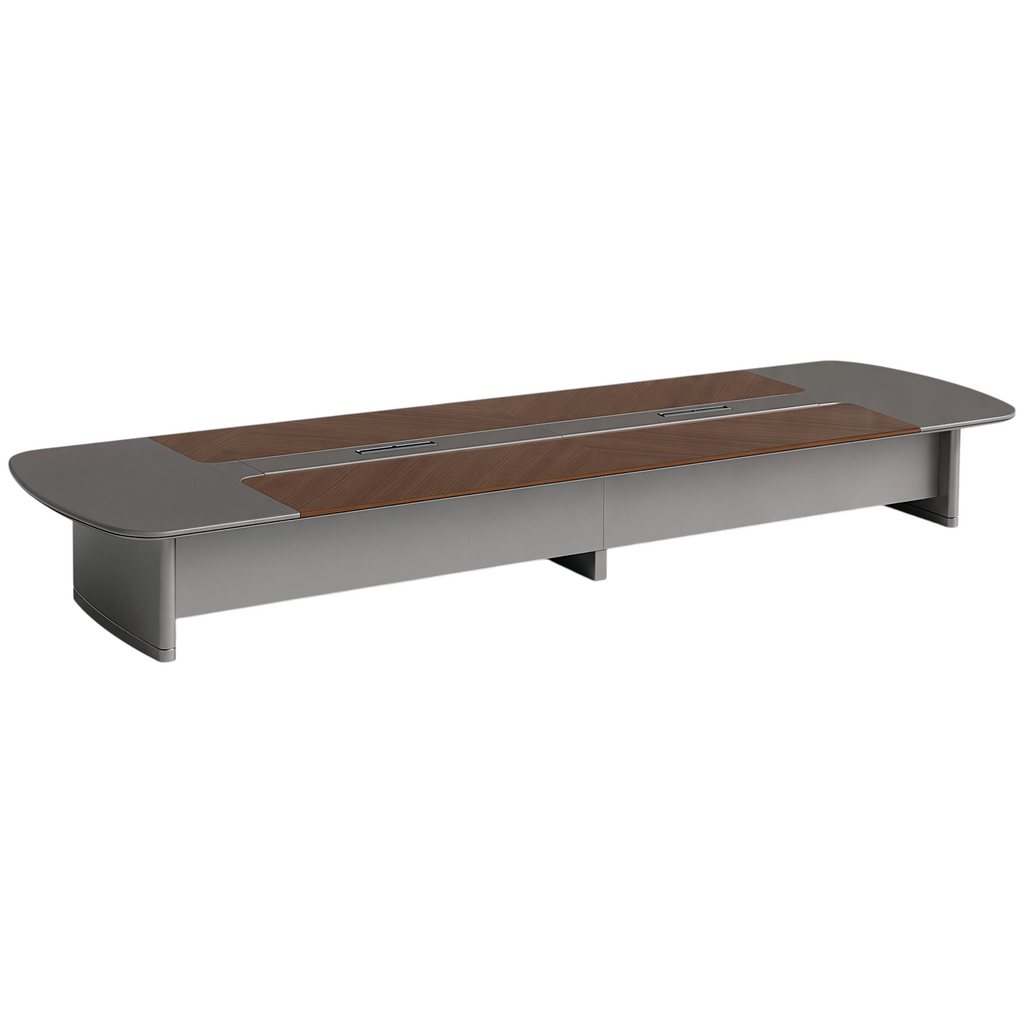 Premium Dual-Finish Meeting Table