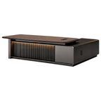 Premium Executive Desk with Slatted Front