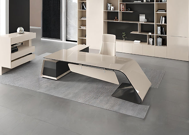 Executive Desk Featuring a Unique Designer Shape