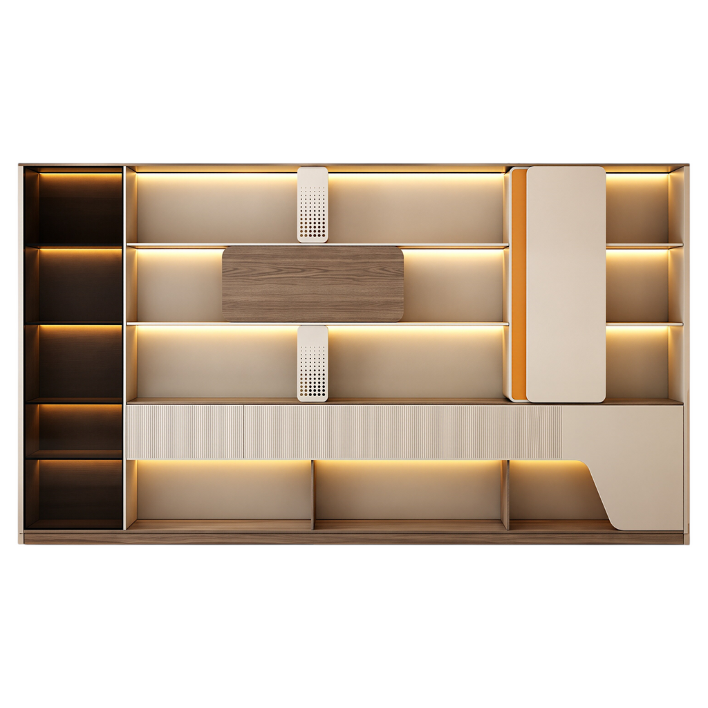 LED Storage Wall for Professional Offices