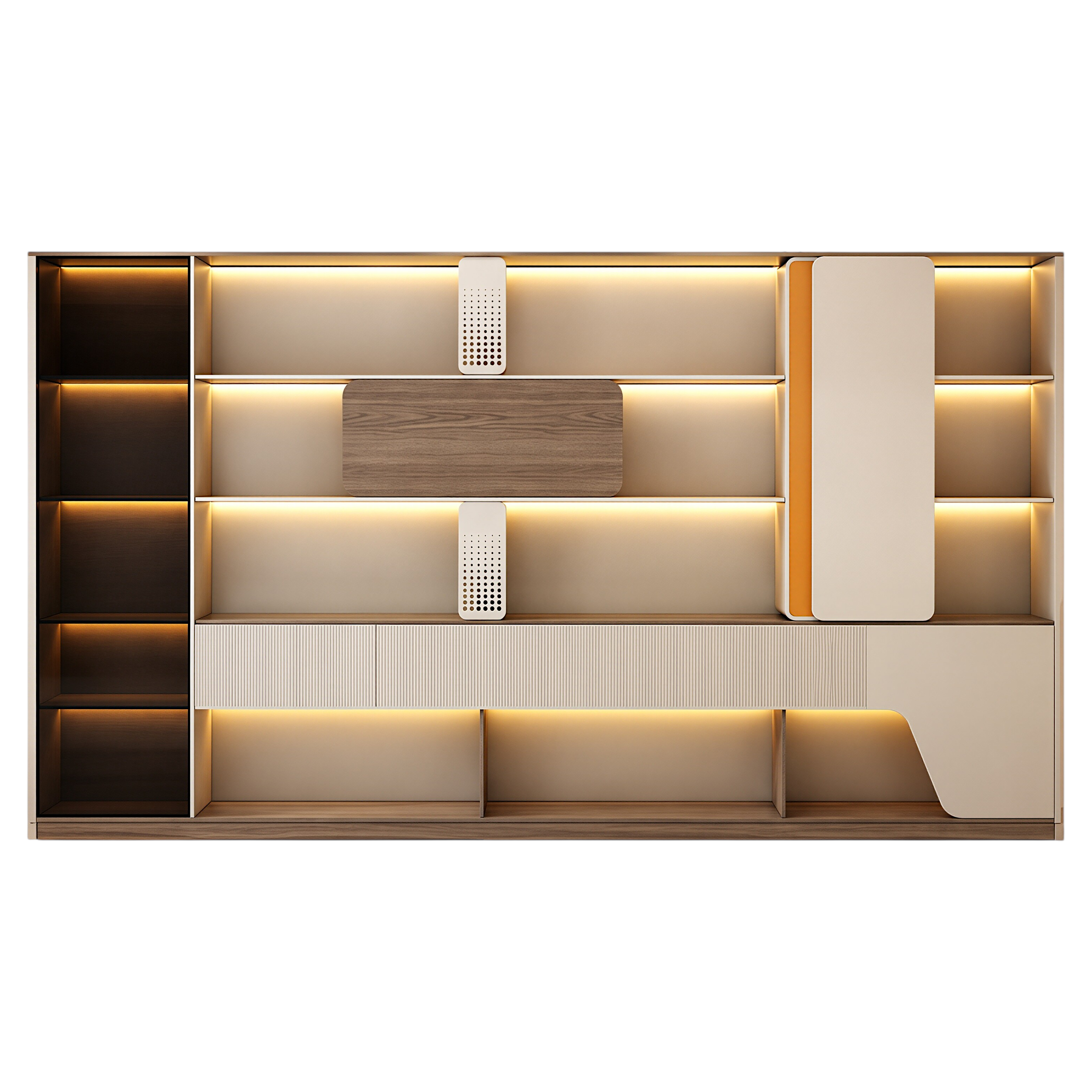 LED Storage Wall for Professional Offices