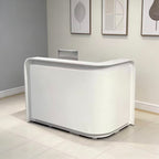 Modern Rounded Reception Desk With Raised Countertop