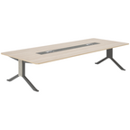 Premium Conference Table with Two-Tone Timber Finish