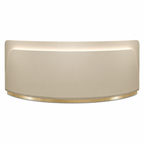 Modern Curved Reception Desk with LED Accent