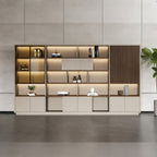 Modern Open-Shelved Executive Storage Cabinet
