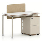 Shared Office Workstation with Storage Units
