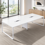 Modular Boardroom Table with Integrated Power