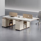 Shared Office Workstation with Storage Units
