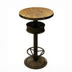 Hospitality Bar-Height Table with Padded Stools