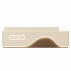 Contemporary Reception Counter with LED Fluted Panel and Custom Logo