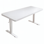 Adjustable Workstation Desk with Rounded Edges