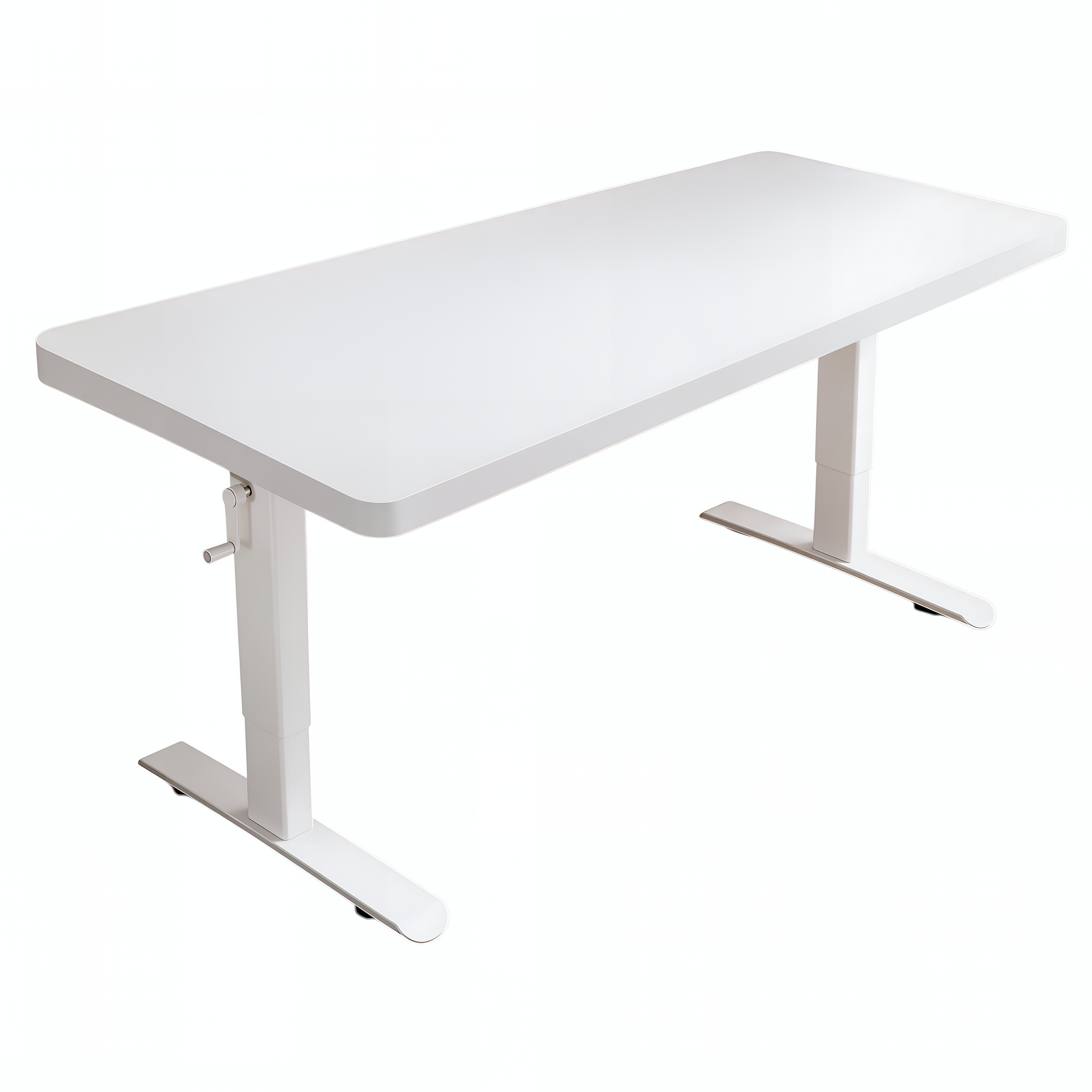 Adjustable Workstation Desk with Rounded Edges
